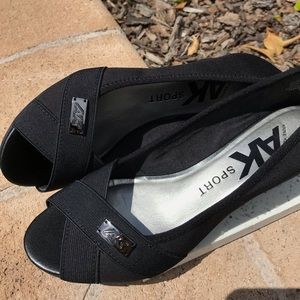 anne klein sport cloudless wedge pump